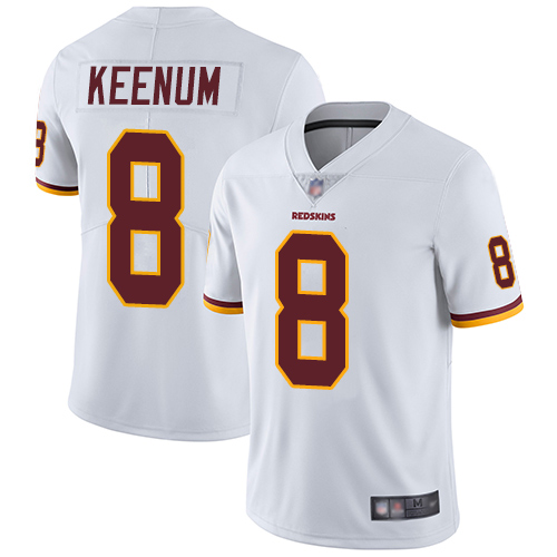 Washington Redskins Limited White Men Case Keenum Road Jersey NFL Football #8 Vapor Untouchable